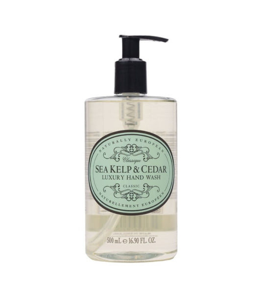 Naturally European Hand Wash | Sea Kelp + Cedar