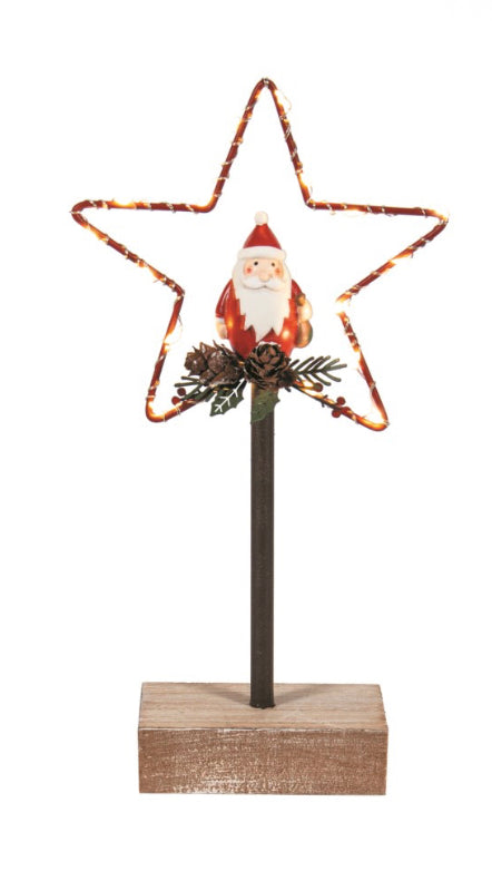 Light Up Star Santa