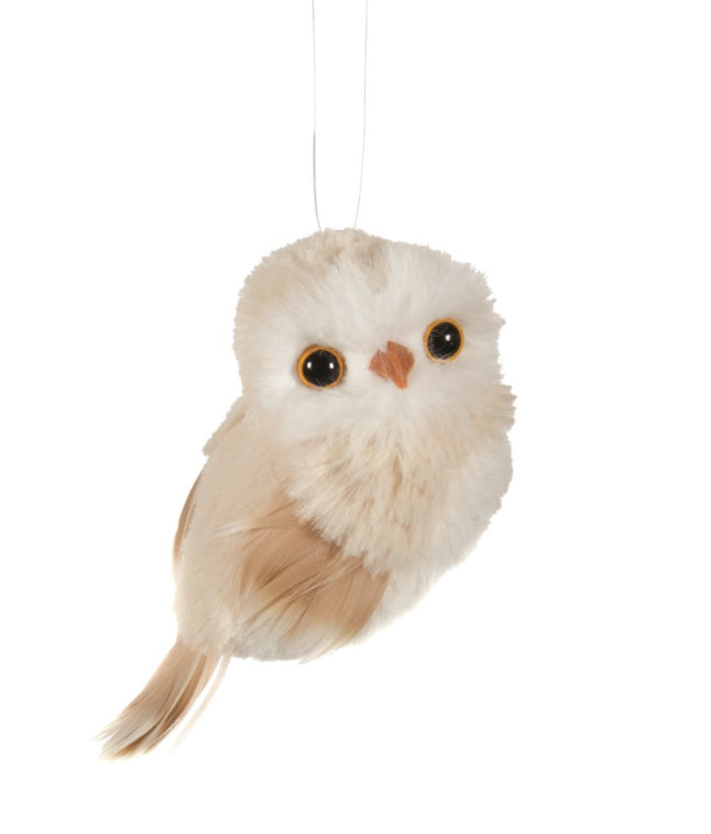 Ivory Owl Ornament