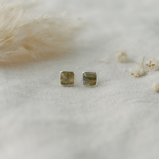 Quinn Studs | Labradorite