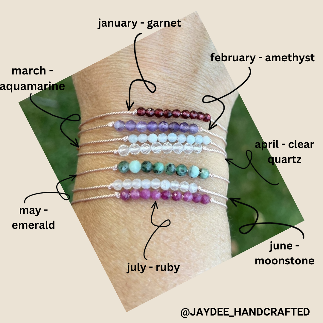 Jaydee Handcrafted | Birthstone Bracelets