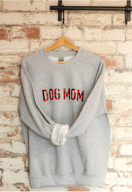 Dog Gone Gear | Buffalo Plaid Dog Mom Sweatshirt