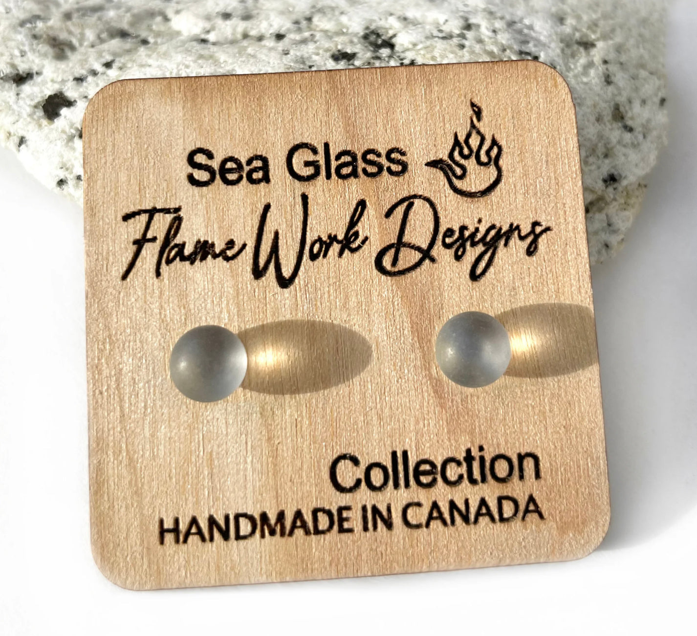 Sea Glass Studs