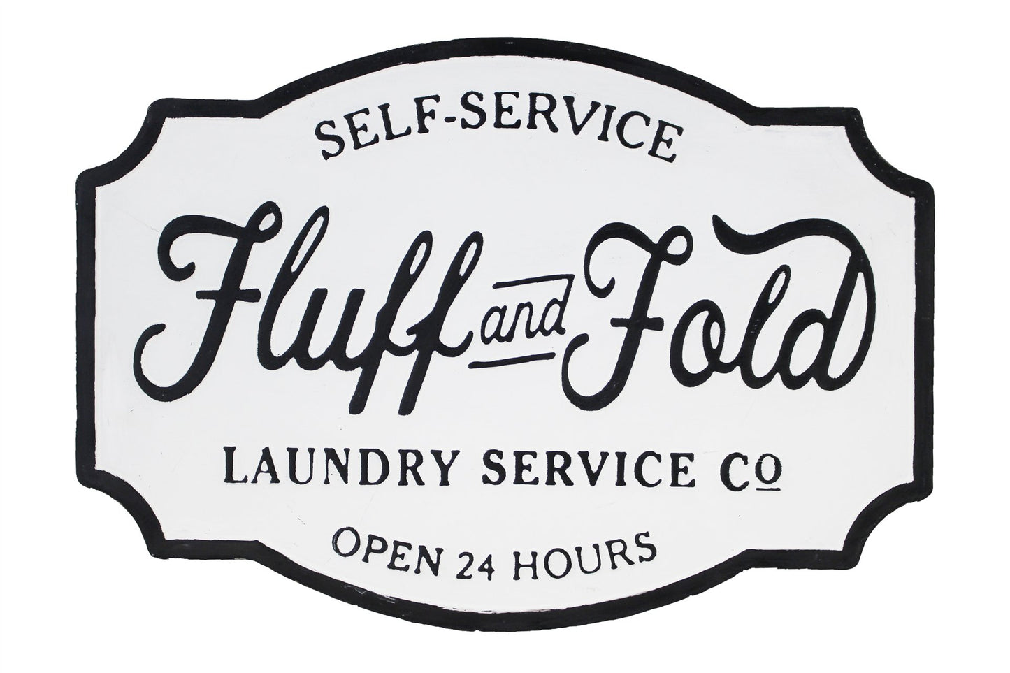 Fluff and Fold Sign