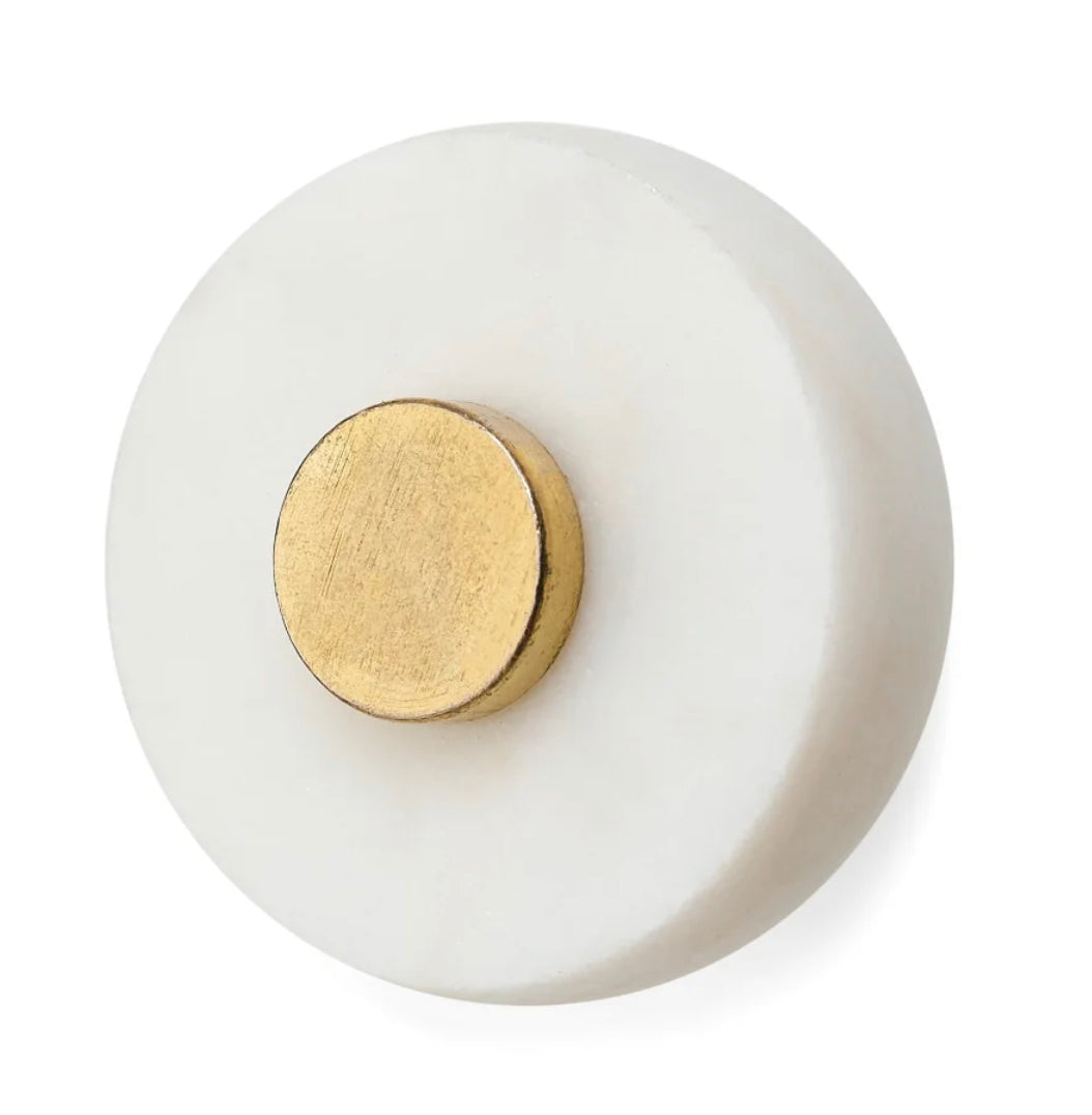 Marble & Brass Knob